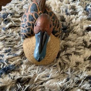 Vintage Handcrafted Wooden Duck Decoy